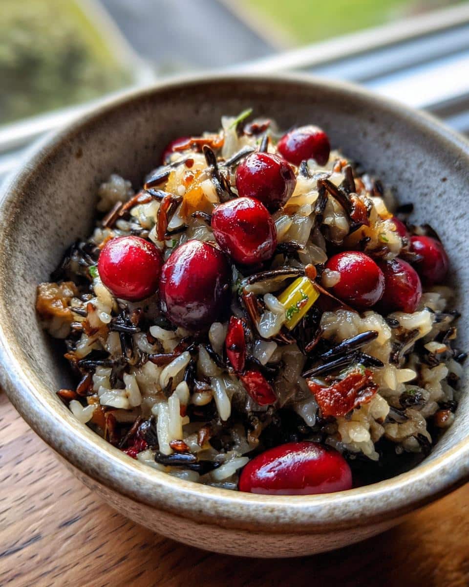 Holiday Wild Rice & Cranberry Stuffing - detail 2