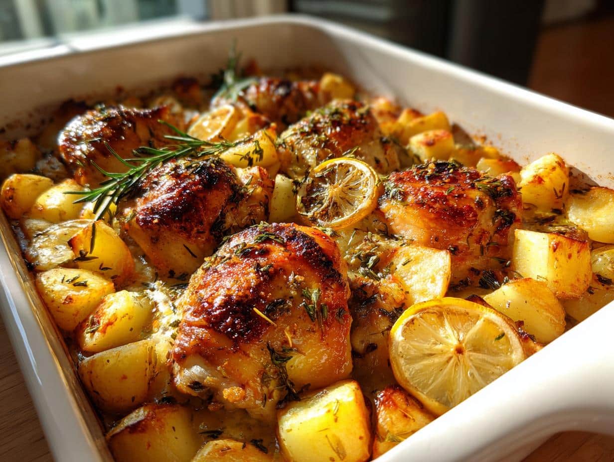 Lemon Herb Roasted Chicken Magic: 4-Star One-Pan Dinner