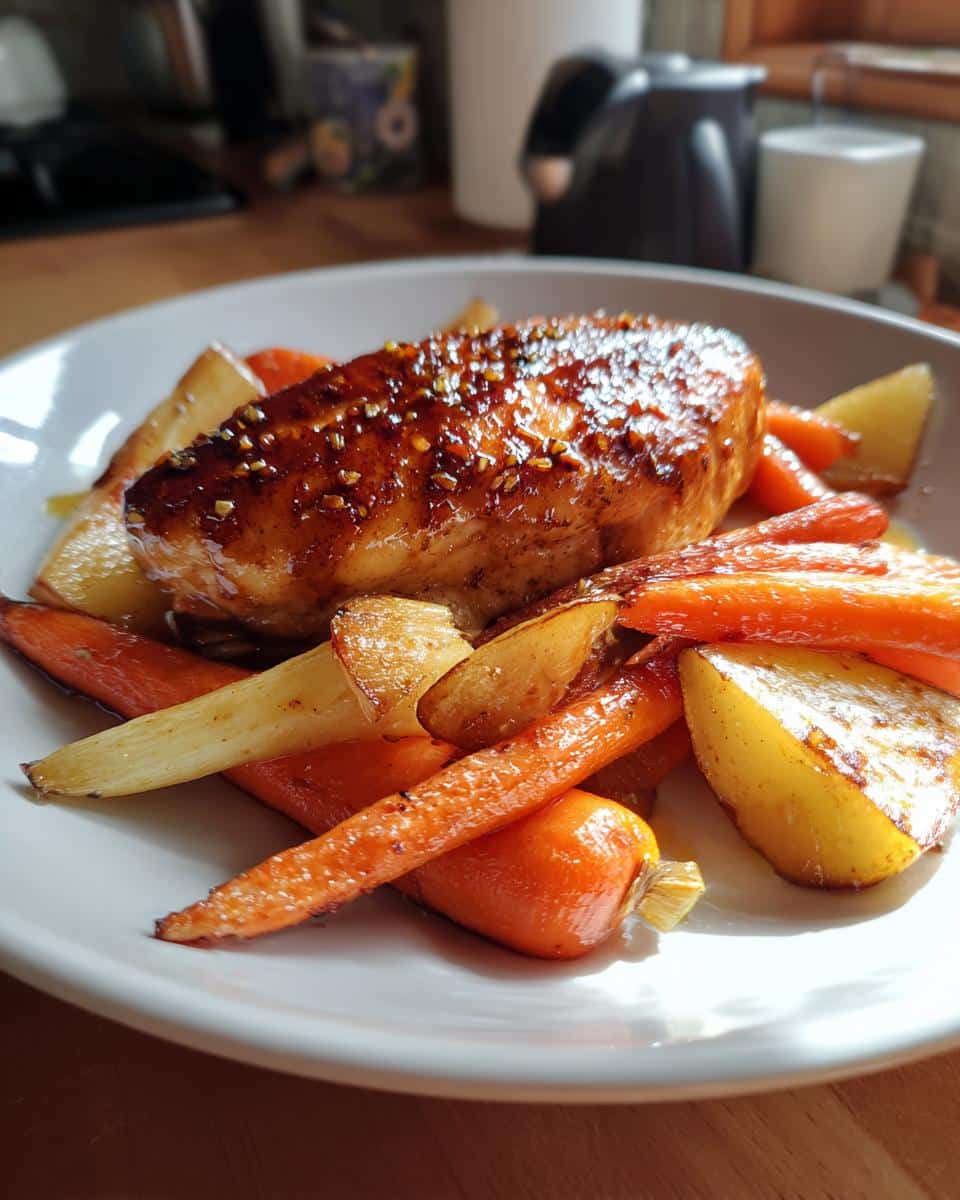 Maple-Glazed Chicken & Root Vegetables - detail 1