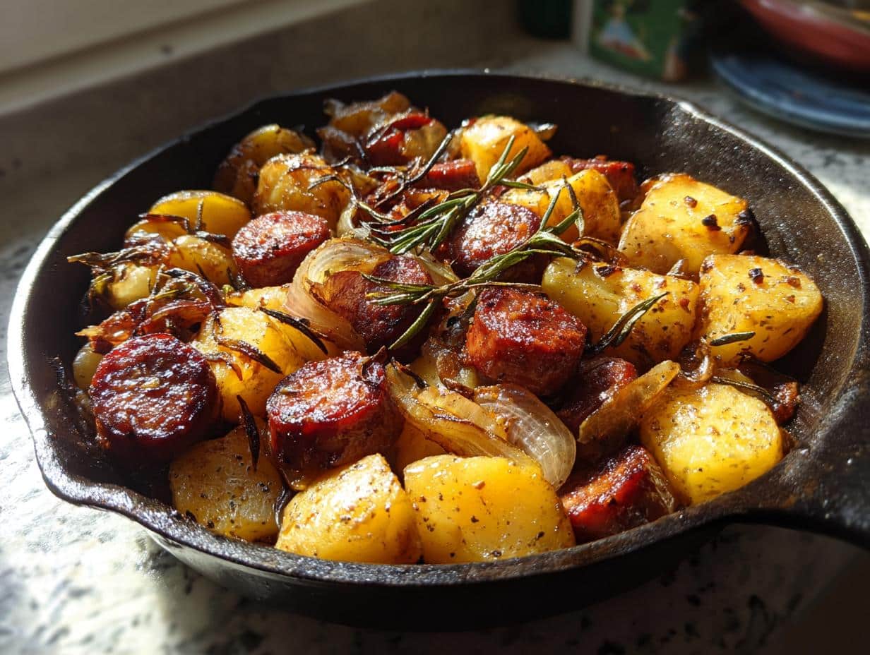 40-Minute One-Pan Sausage & Potato Casserole Perfection
