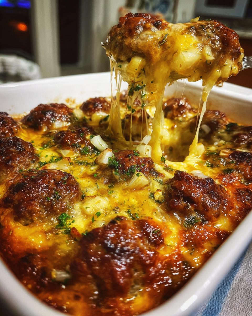 Quick BBQ Meatball Casserole - detail 1