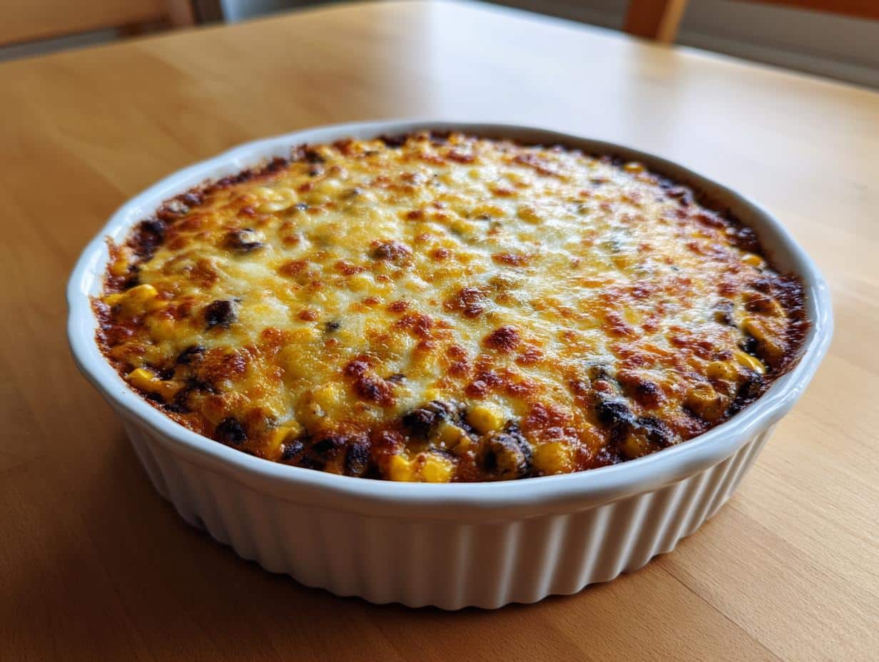 30-Minute Quick Black Bean & Corn Casserole – Savory Bliss in Every Bite