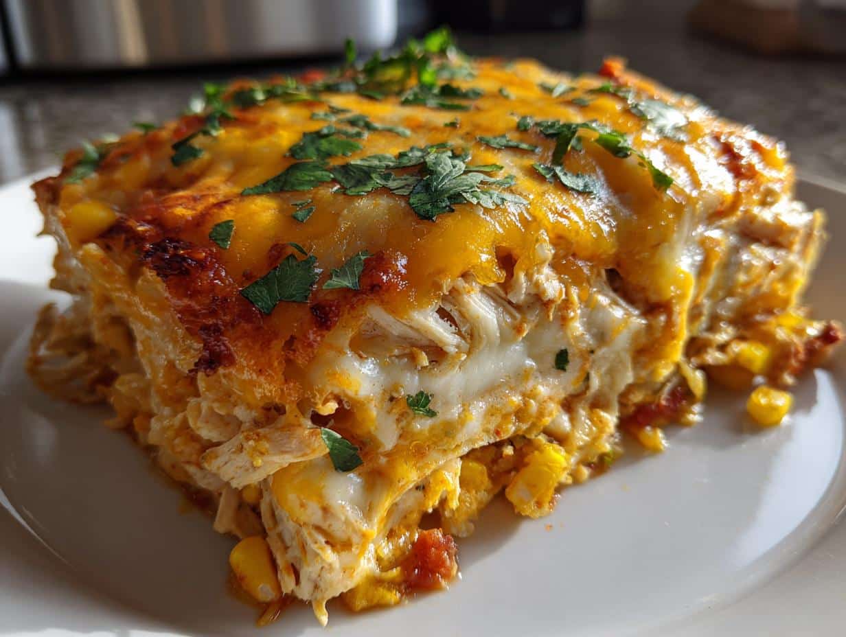 35-Minute Quick Chicken Enchilada Casserole – A Lifesaver!