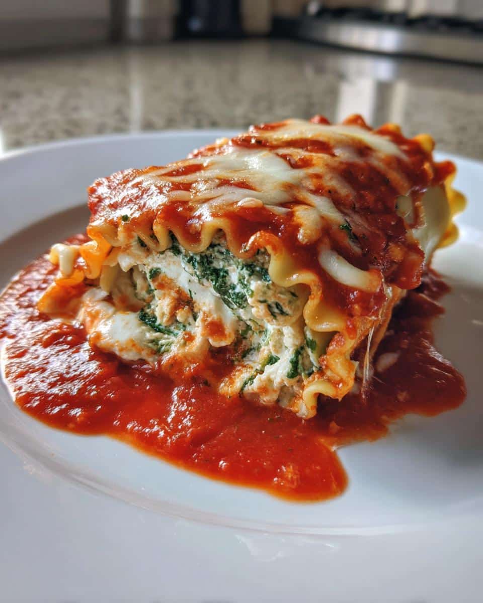 Spinach & Cheese Lasagna Roll-Ups - detail 2