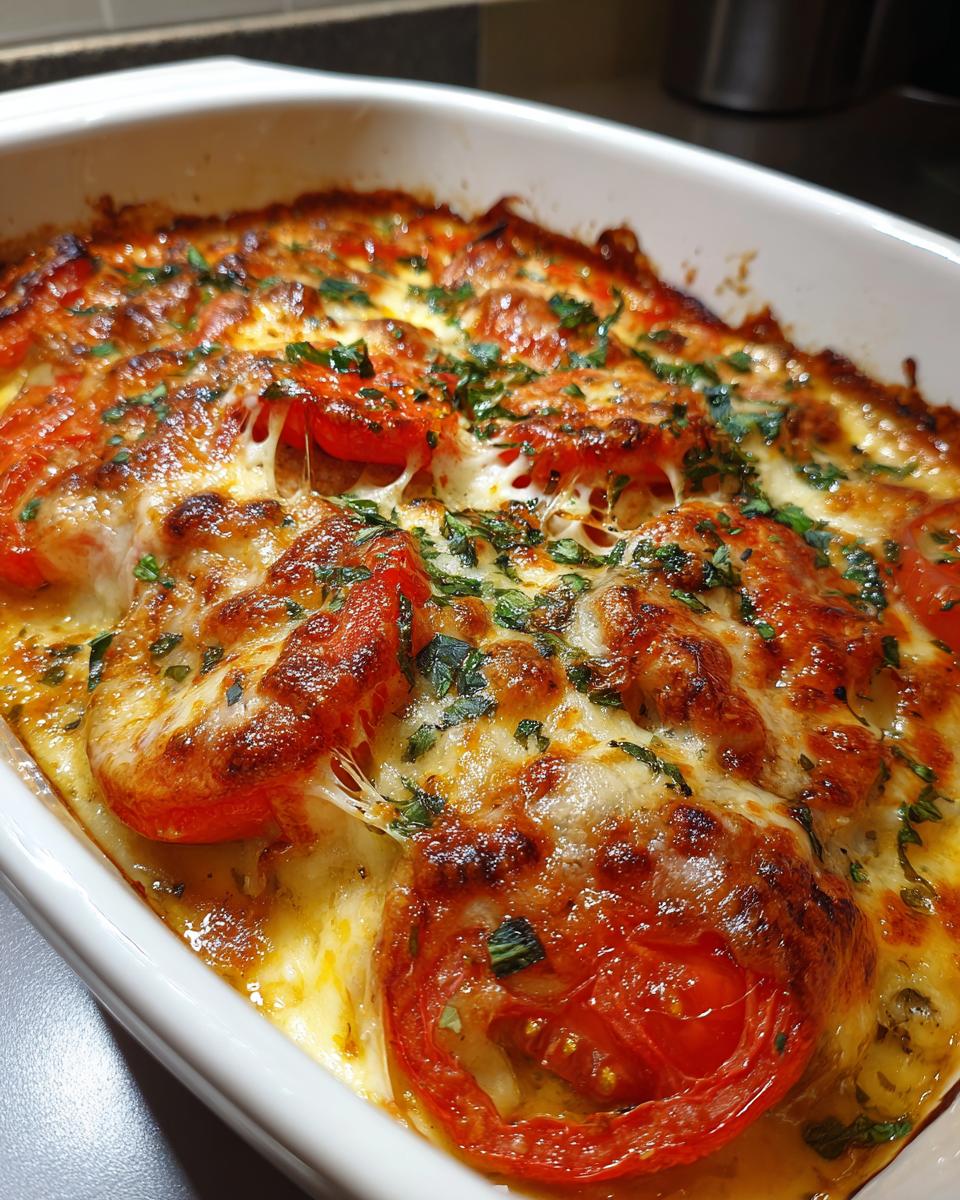 Summer Tomato Basil Casserole - detail 2
