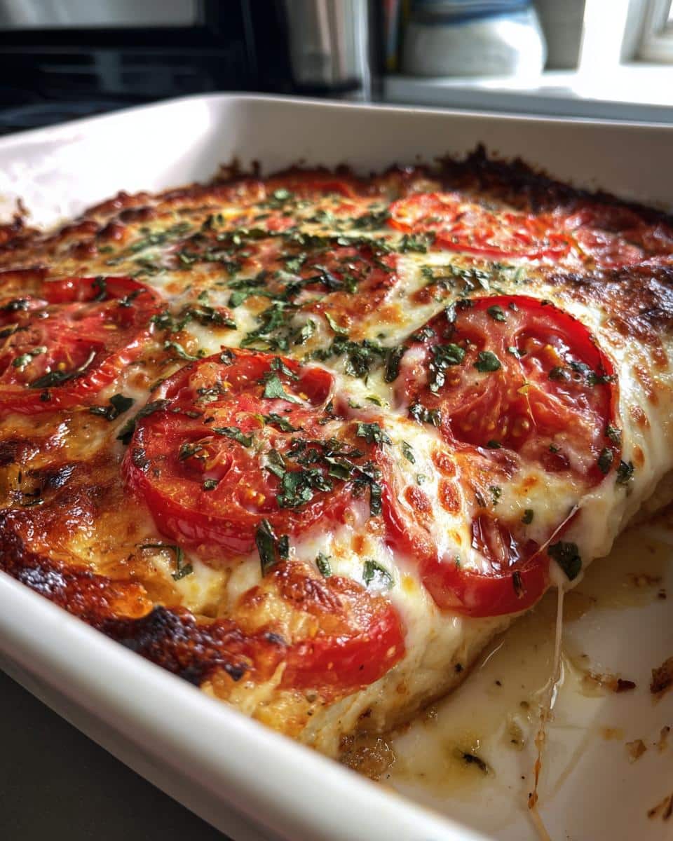 Summer Tomato Basil Casserole - detail 3