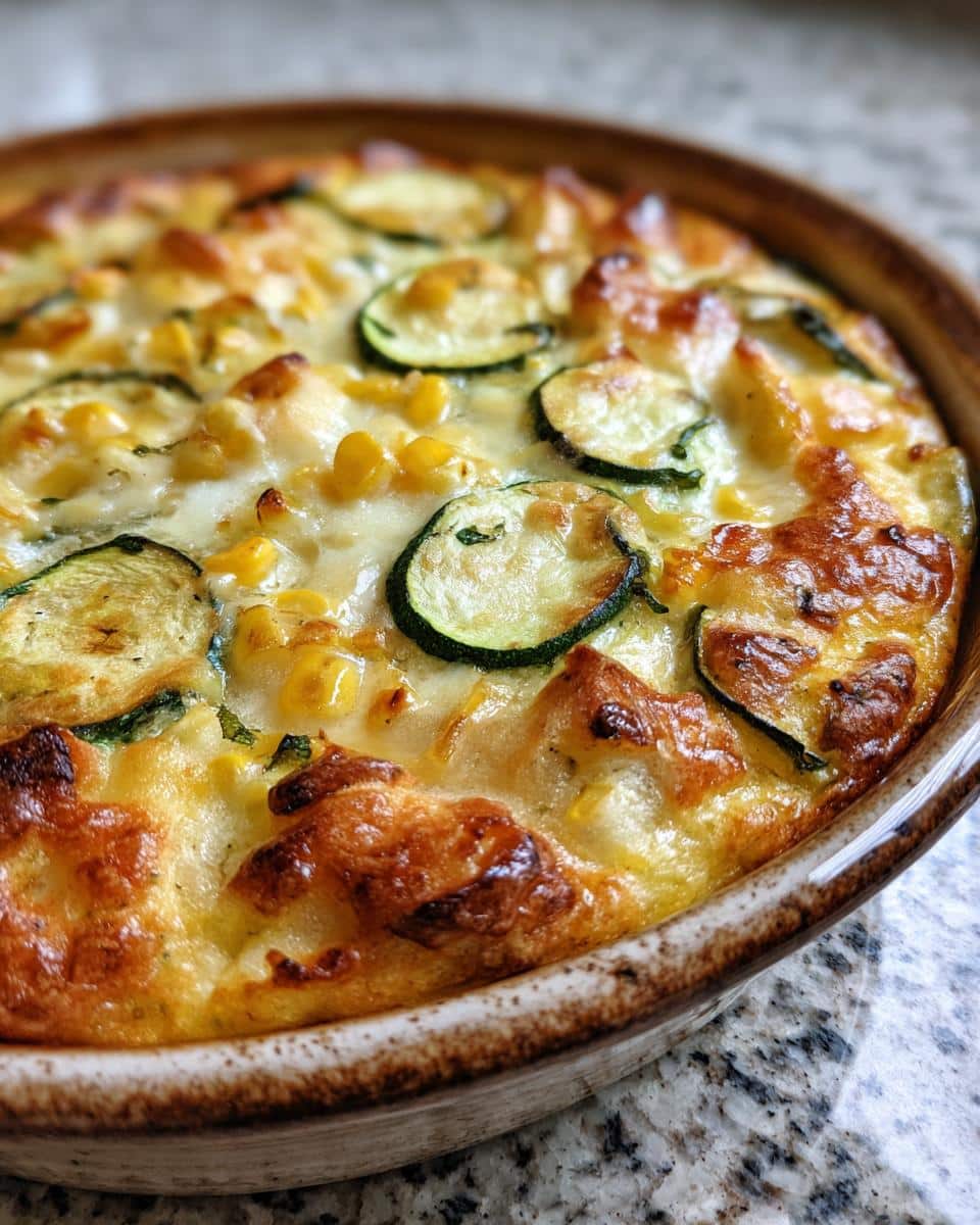 Summer Zucchini & Corn Bake - detail 1