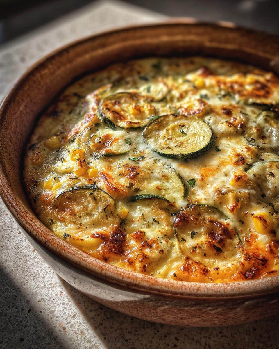 Summer Zucchini & Corn Bake - detail 2