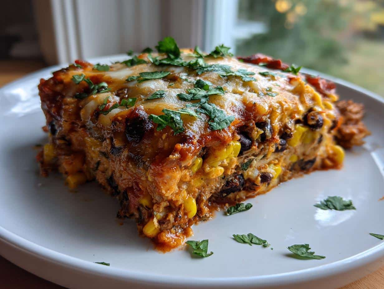 Sweet Potato & Black Bean Enchilada Casserole Will Blow Your Mind