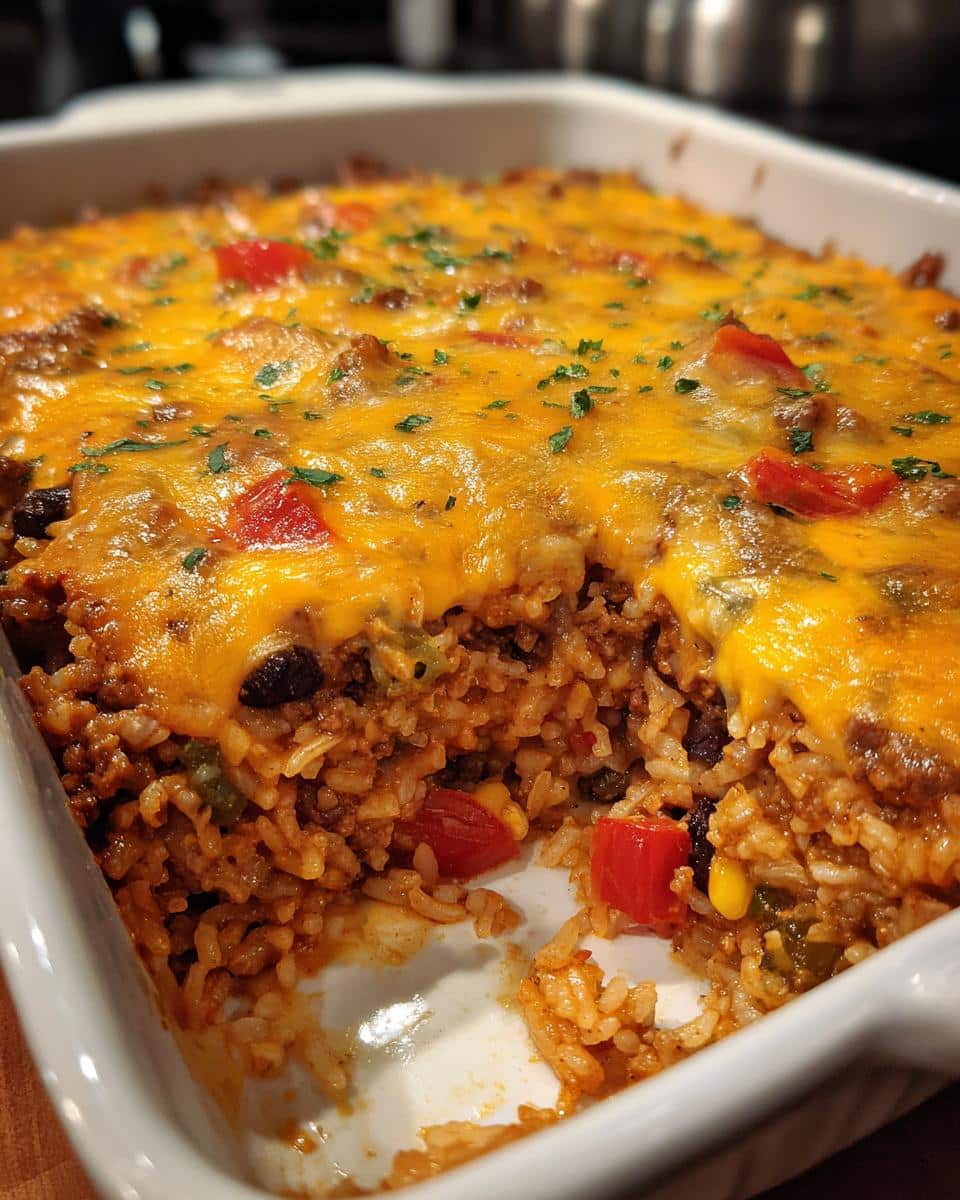 Tex-Mex Beef & Rice Bake - detail 2
