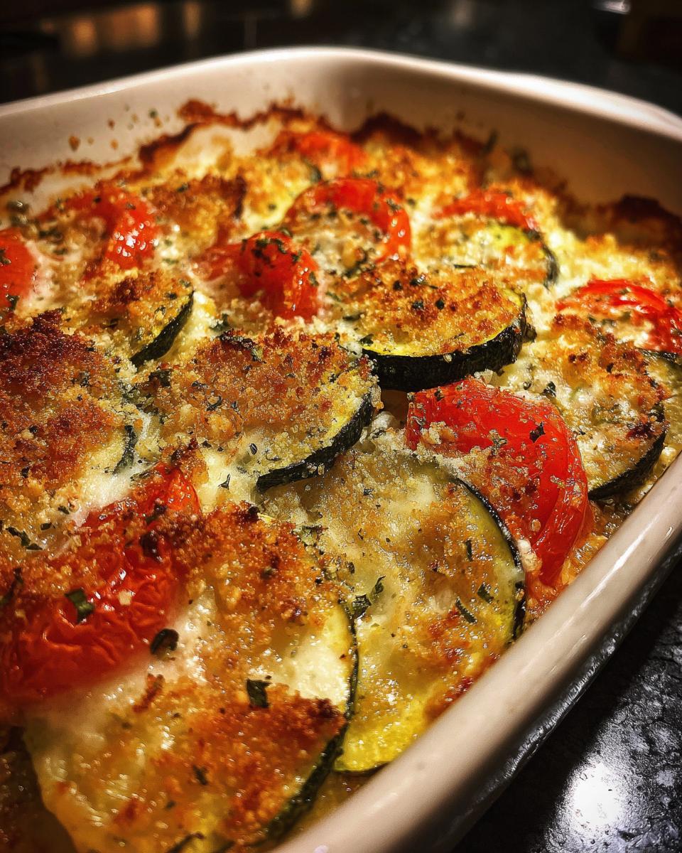 Zucchini & Tomato Gratin - detail 1