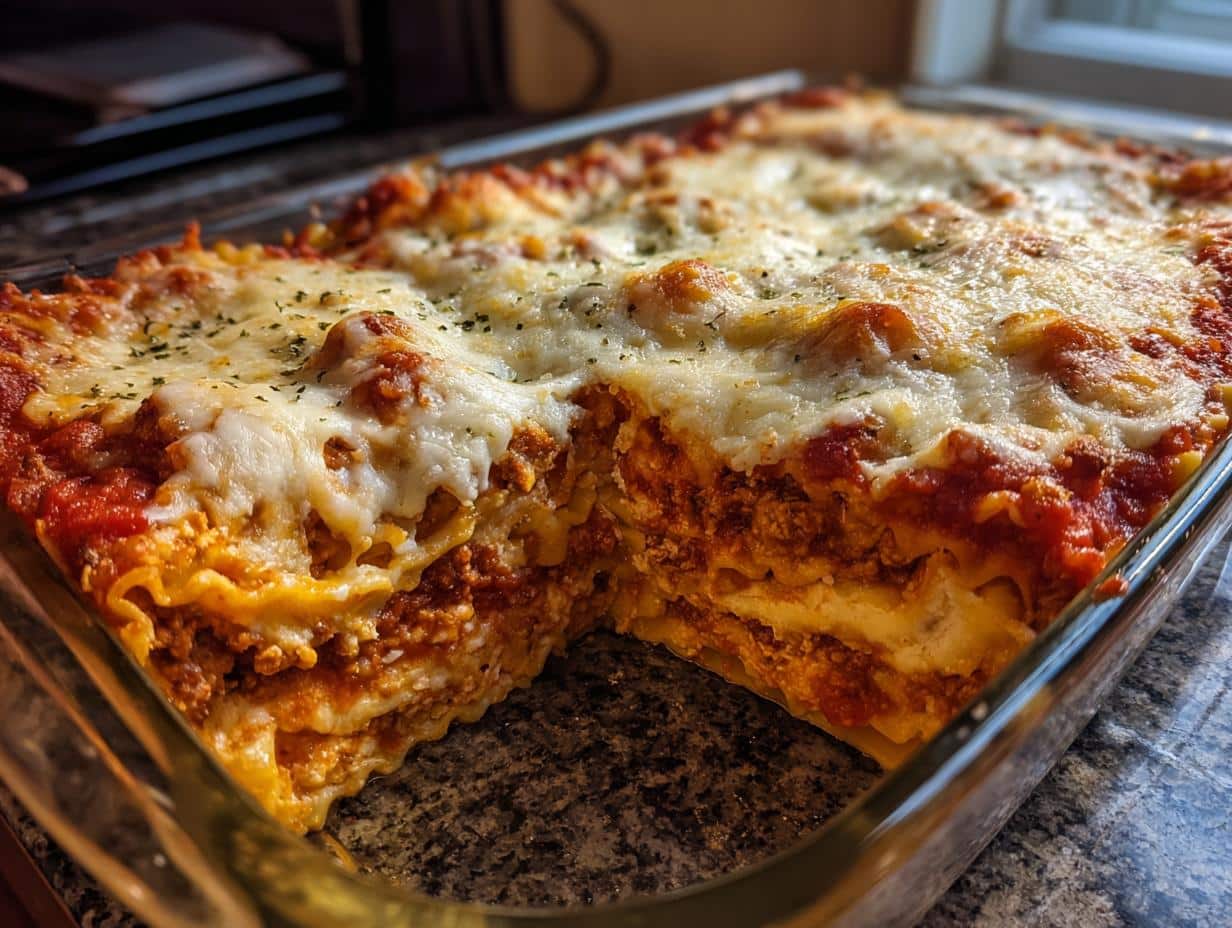 Mouthwatering Baked Ravioli Lasagna in Just 40 Minutes!