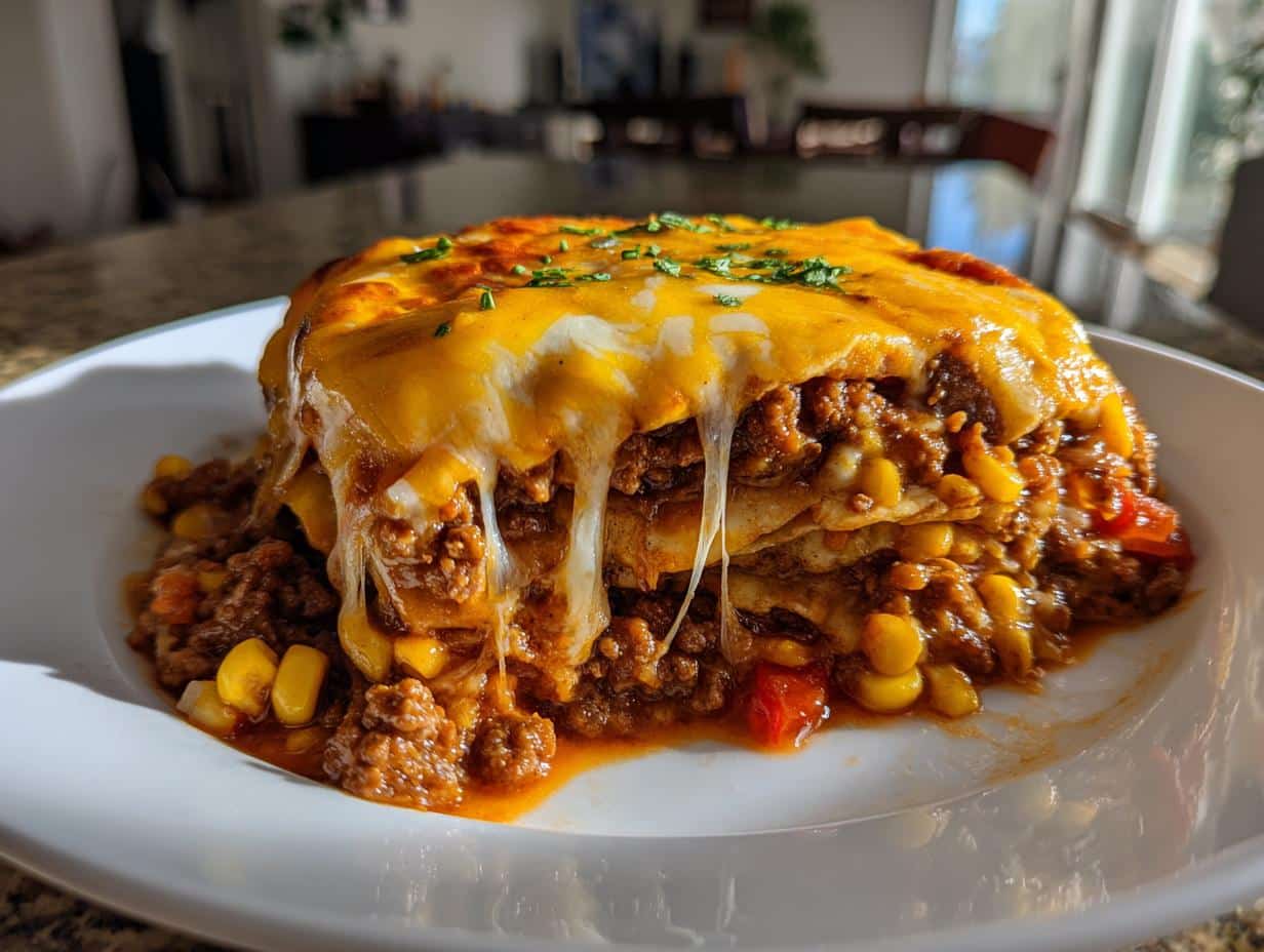Irresistible 20-Minute Beef Enchilada Bake for Ultimate Comfort