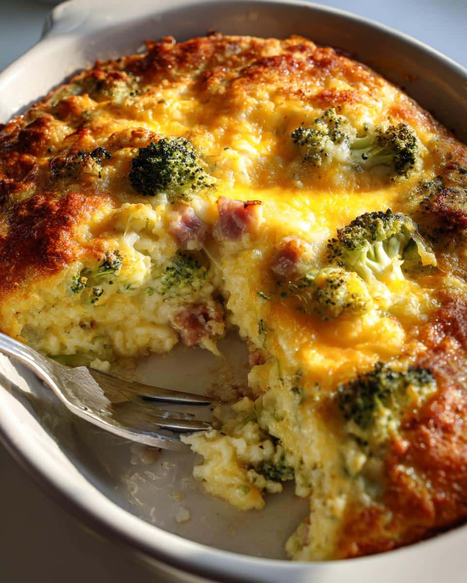 Broccoli Ham and Rice Bake - detail 1