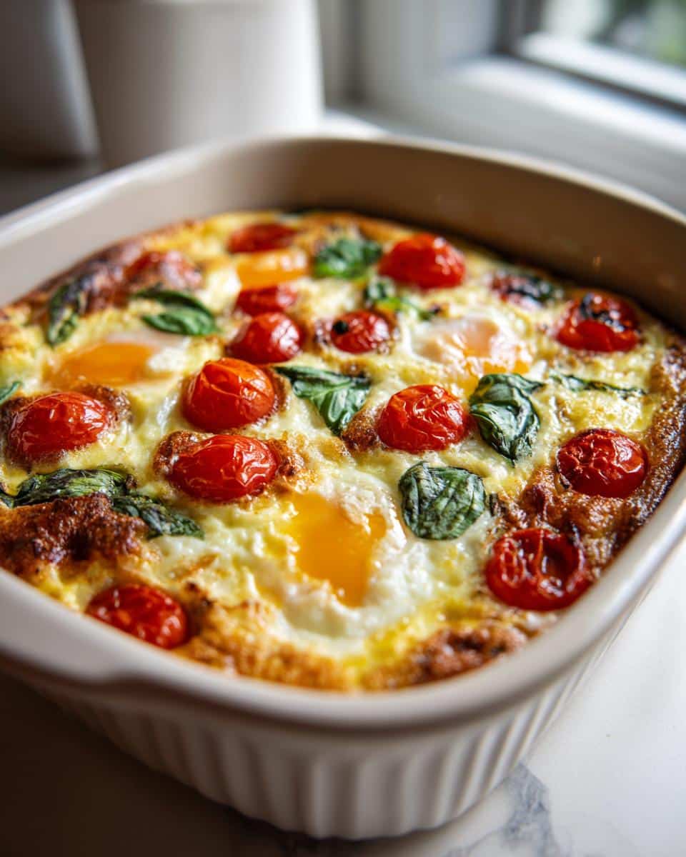 Caprese Breakfast Casserole - detail 2