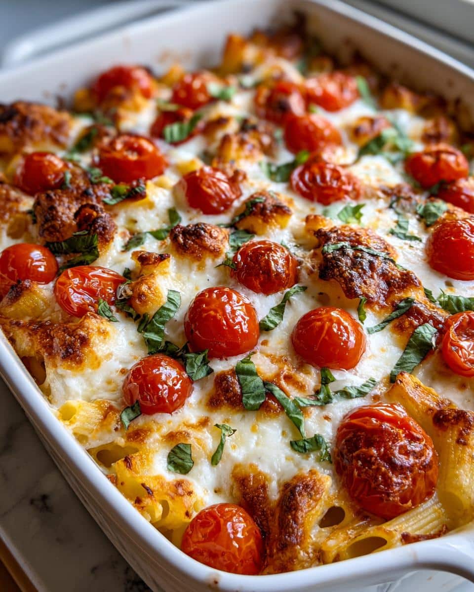 Caprese Pasta Bake - detail 2