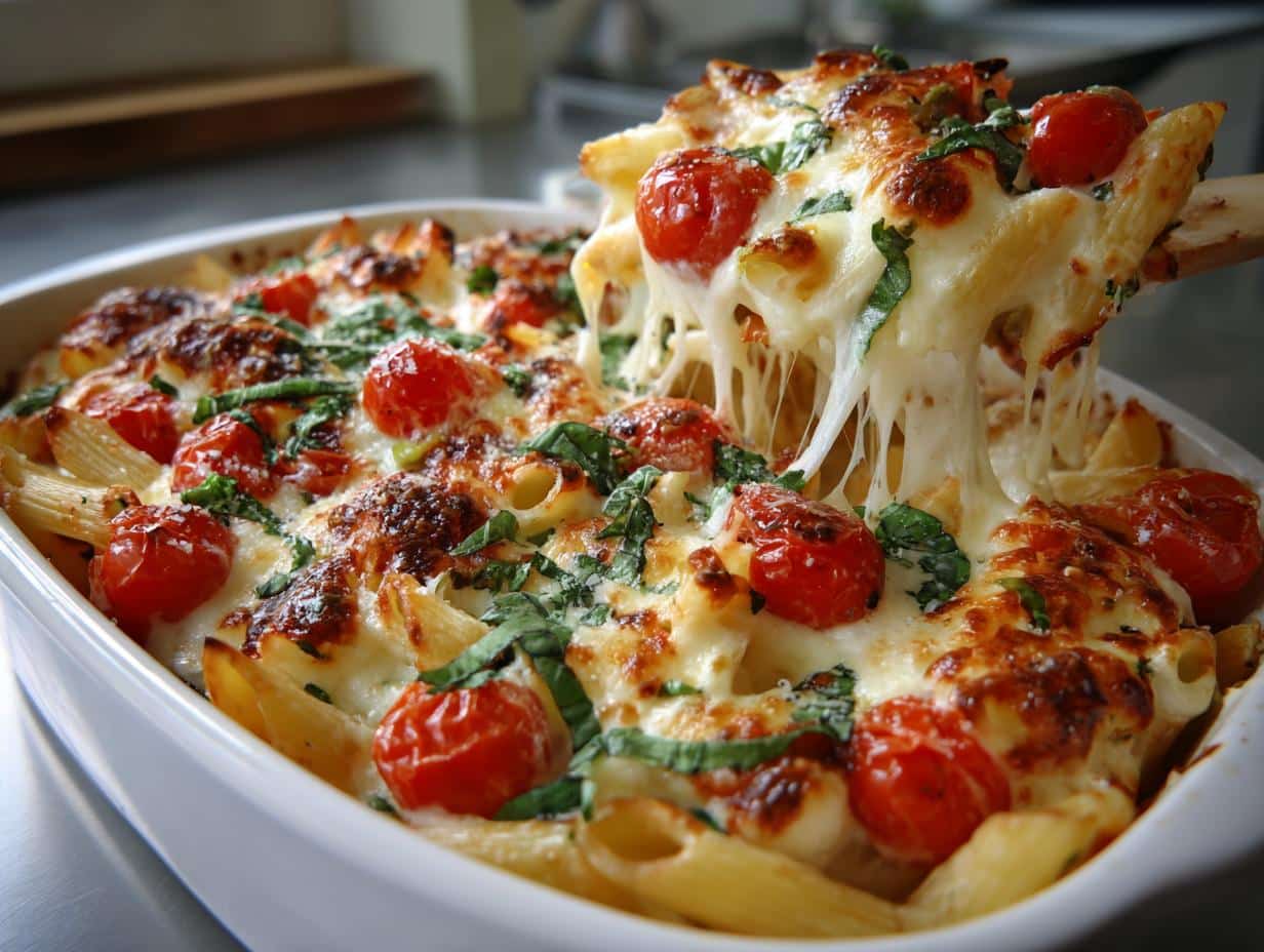 Perfect 40-Minute Caprese Pasta Bake Recipe