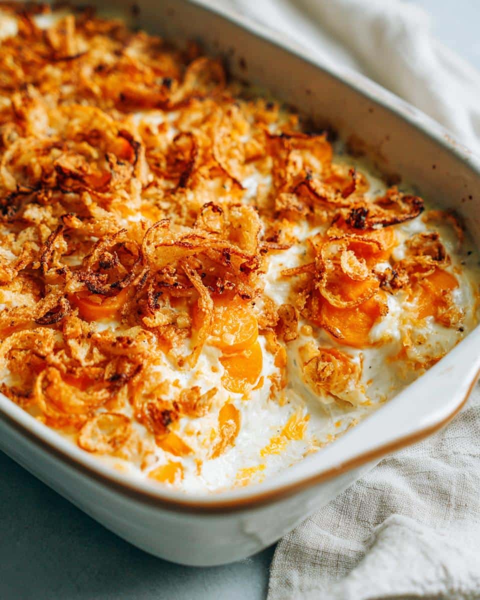 Carrot Casserole with Crispy Onions - detail 1