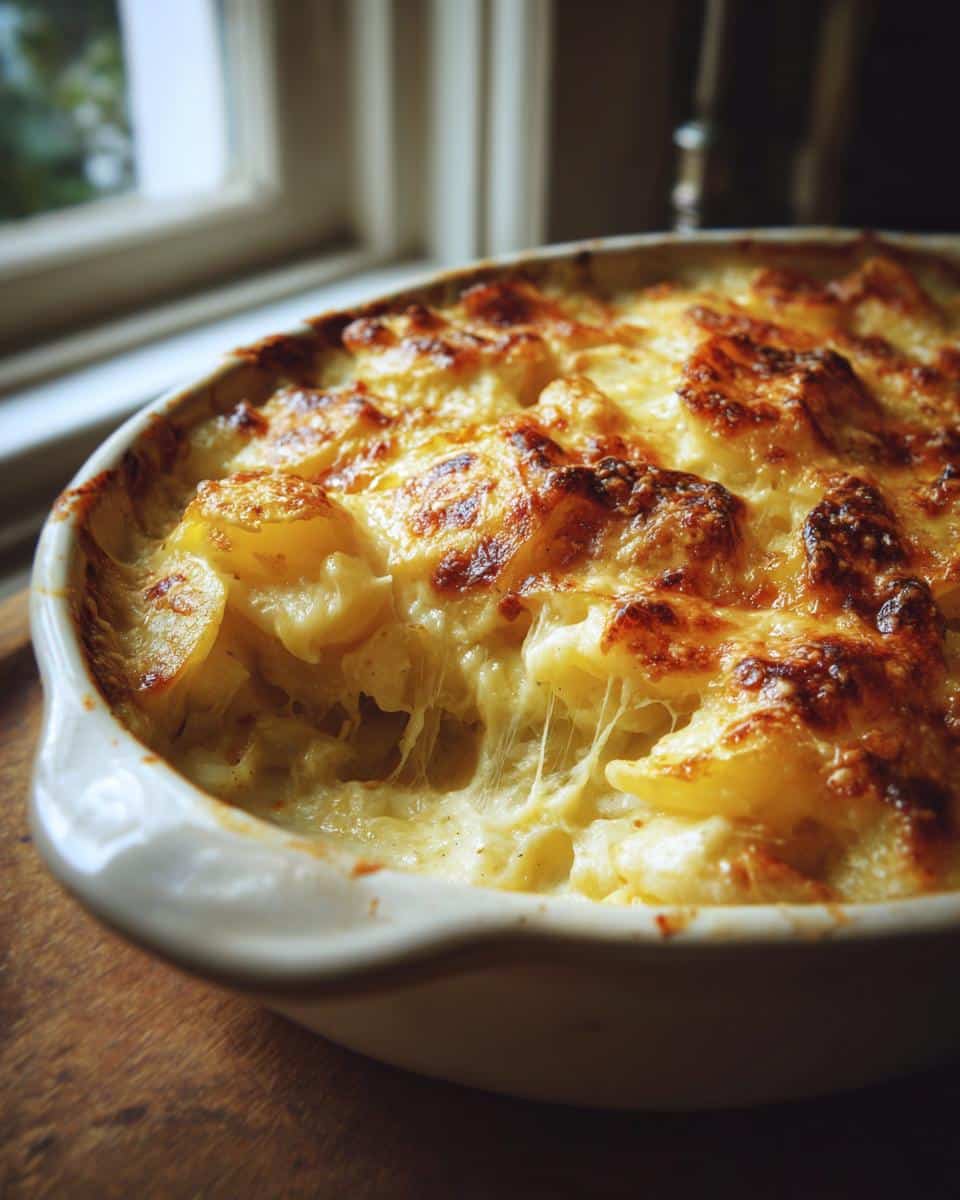 Cheesy Leek and Potato Casserole - detail 1