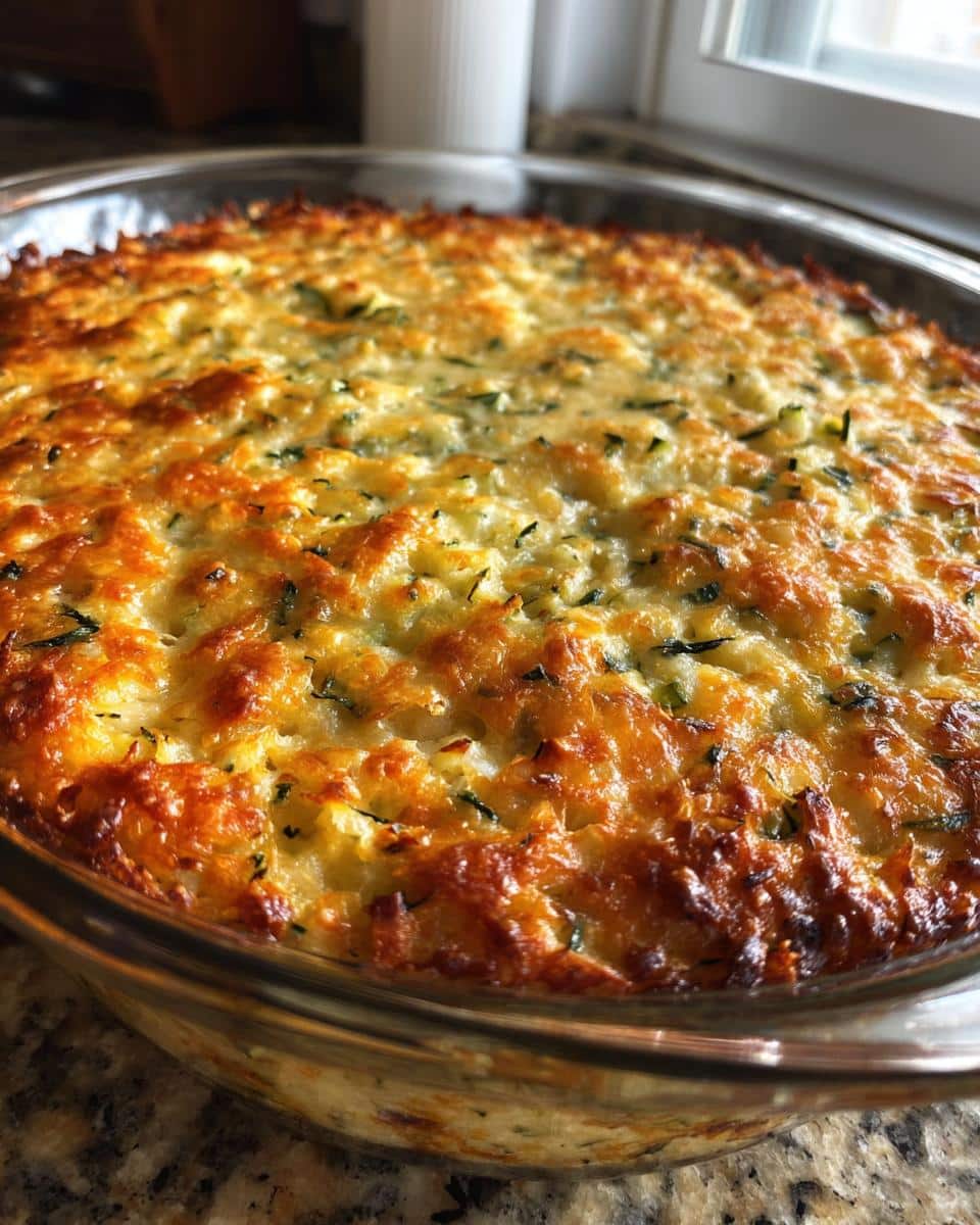 Cheesy Zucchini Rice Bake - detail 1