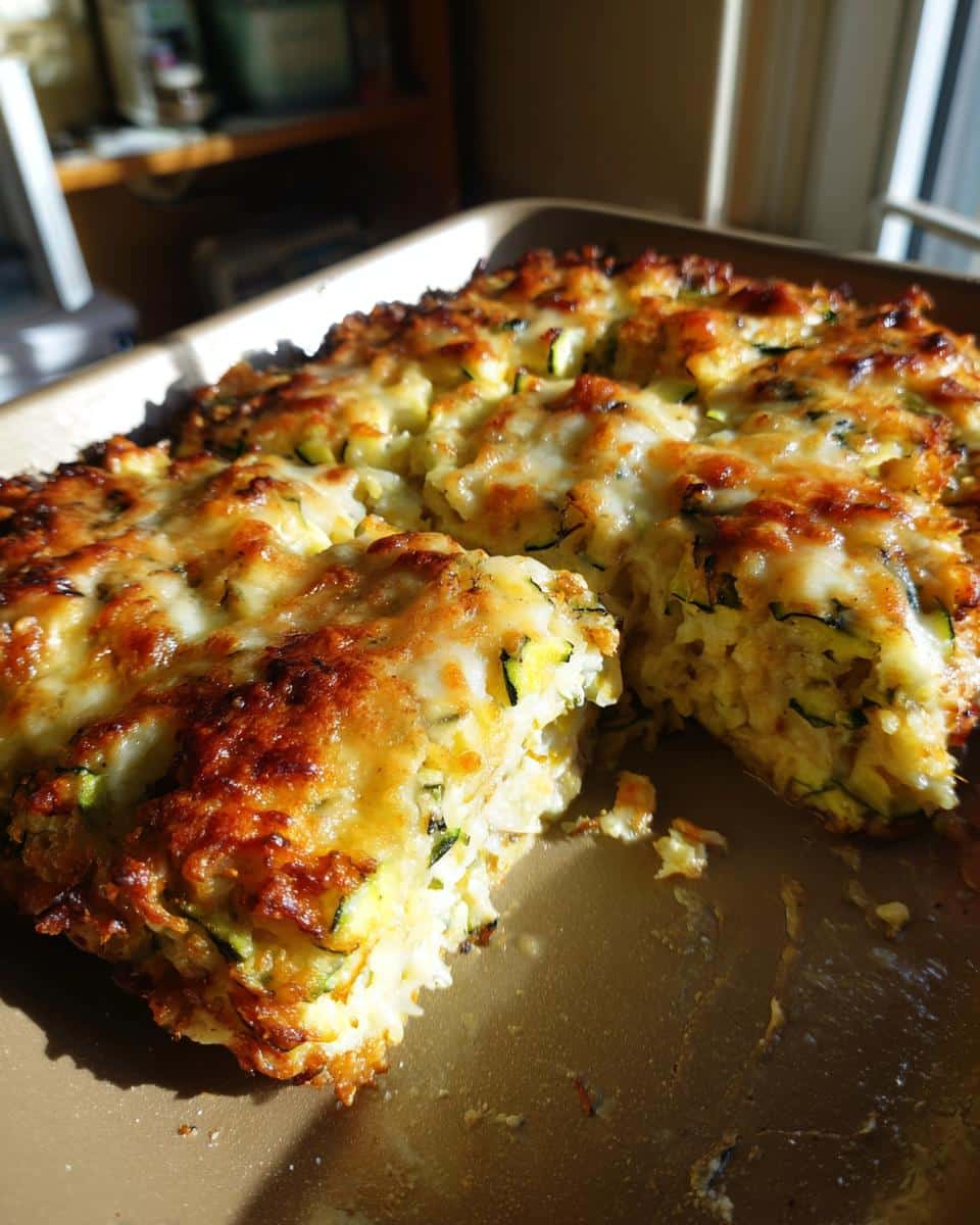 Cheesy Zucchini Rice Bake - detail 2