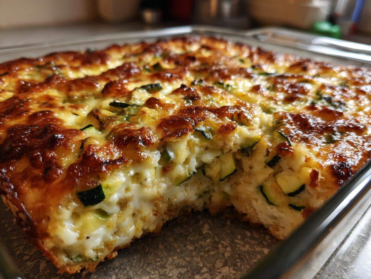 Irresistible Cheesy Zucchini Rice Bake Recipe Under 60 Minutes
