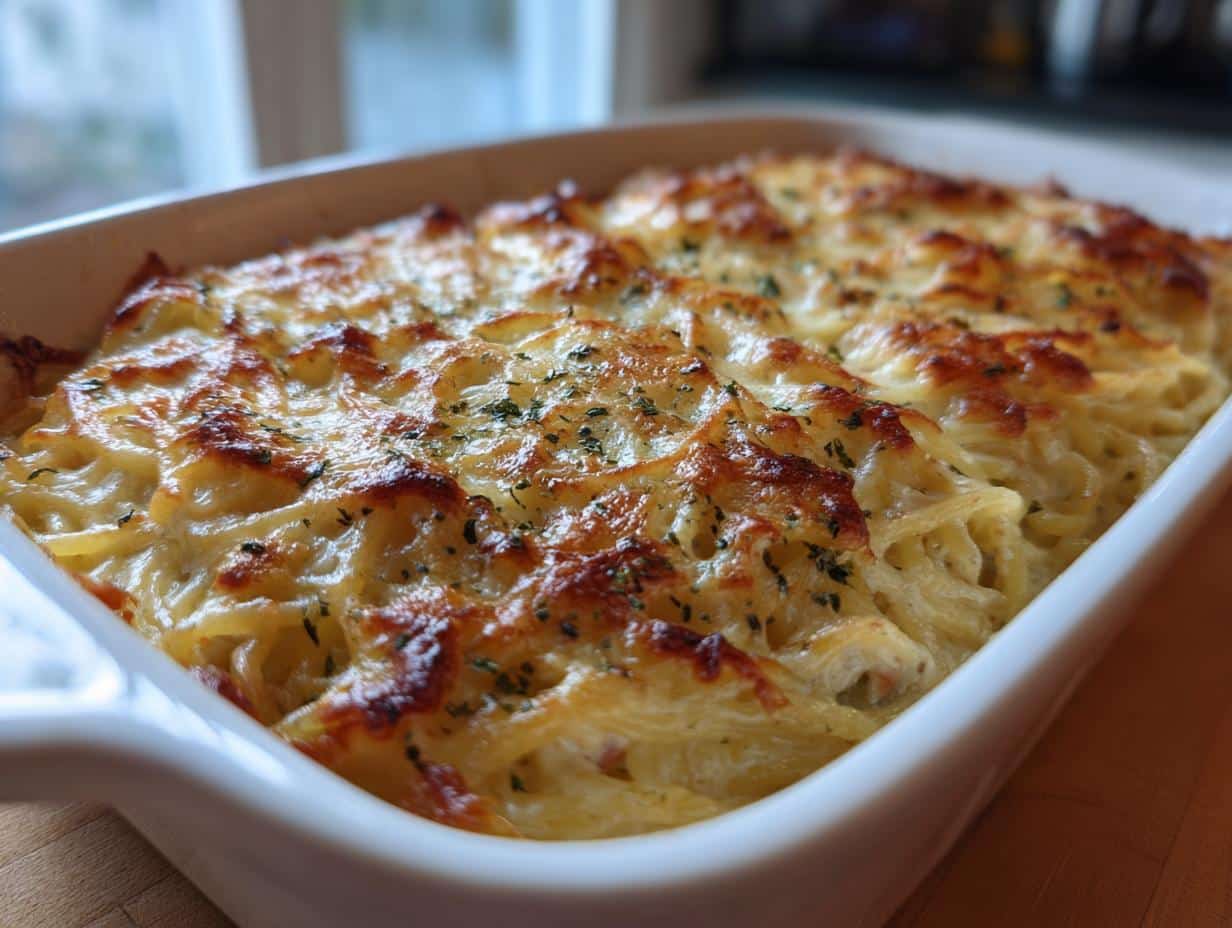 Irresistible Chicken Spaghetti Bake in Just 30 Minutes