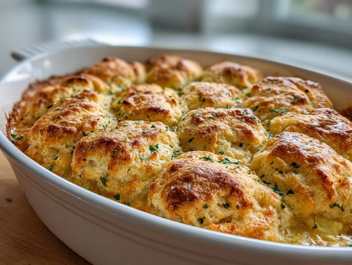25-Minute Magical Chicken and Biscuit Bake You Need Now