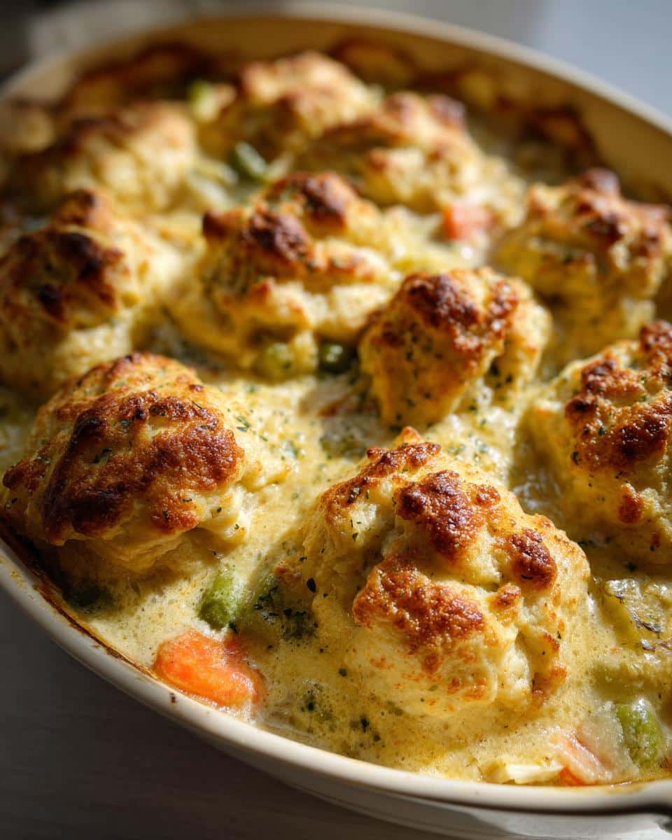Chicken and Dumpling Casserole - detail 1