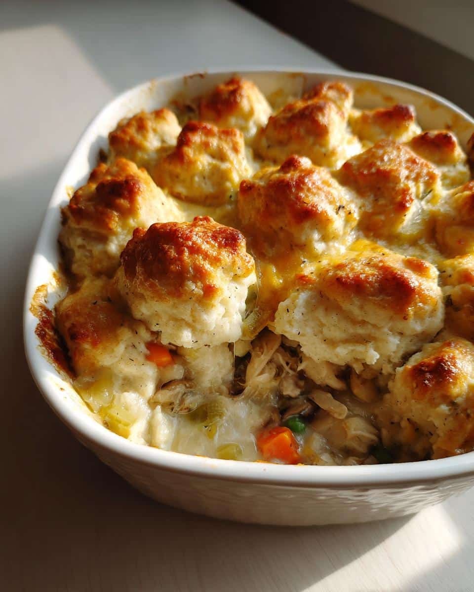 Chicken and Dumpling Casserole - detail 2
