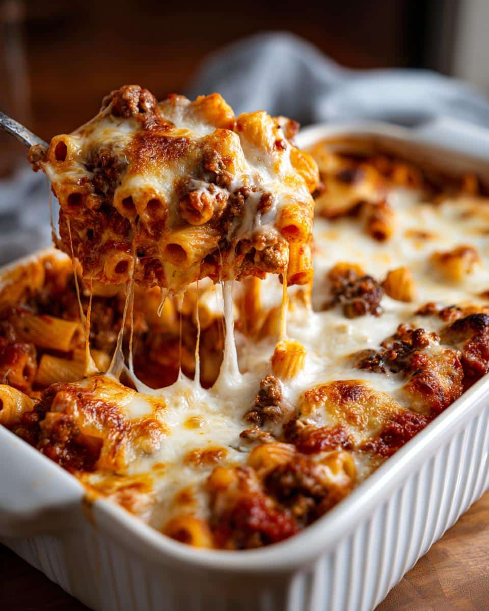 Classic Baked Mostaccioli - detail 1
