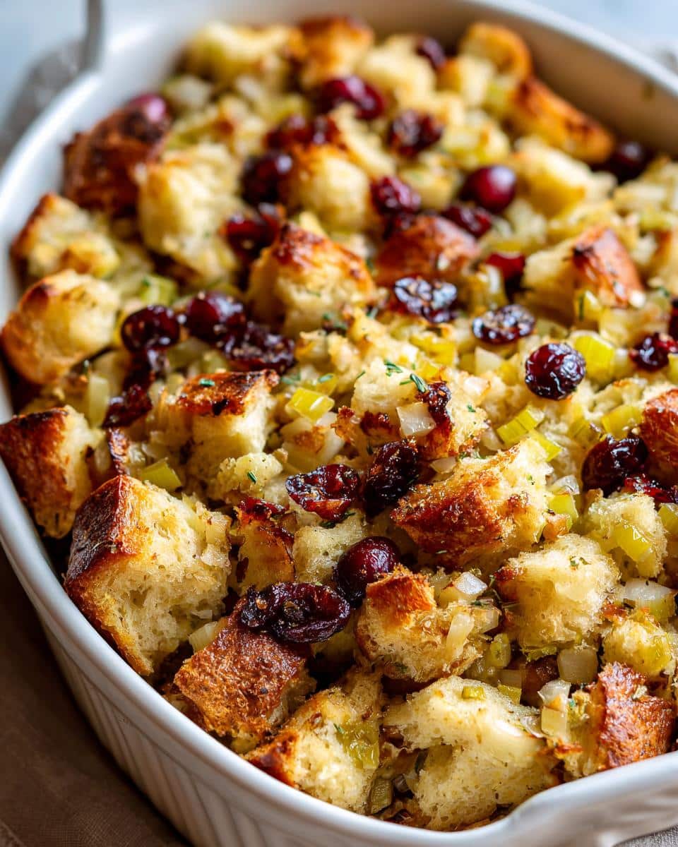 Cranberry Apple Stuffing Bake - detail 1