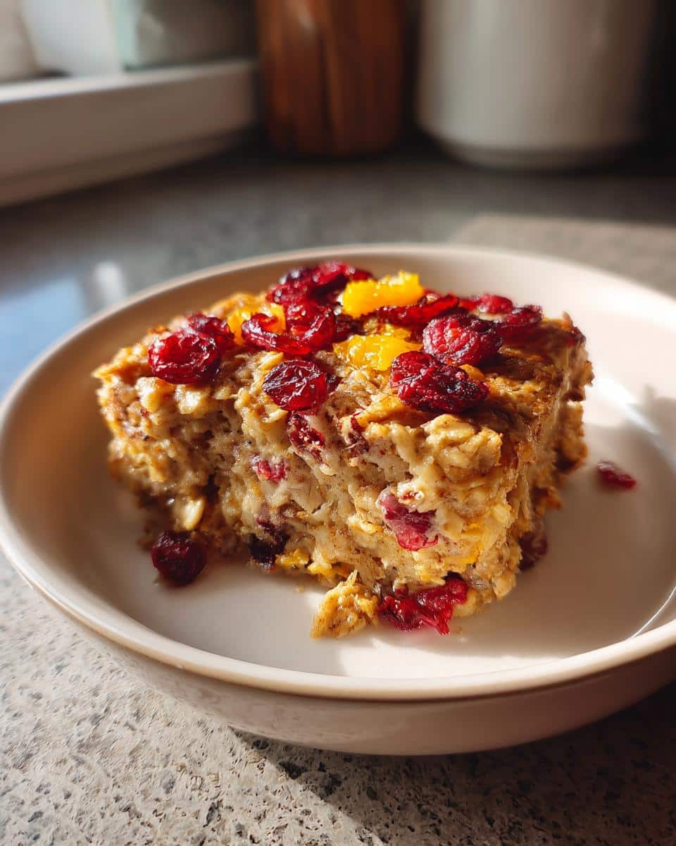 Cranberry Orange Baked Oatmeal - detail 1