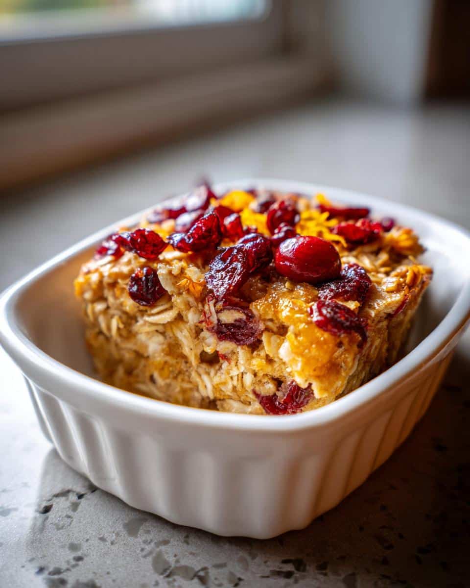 Cranberry Orange Baked Oatmeal - detail 2