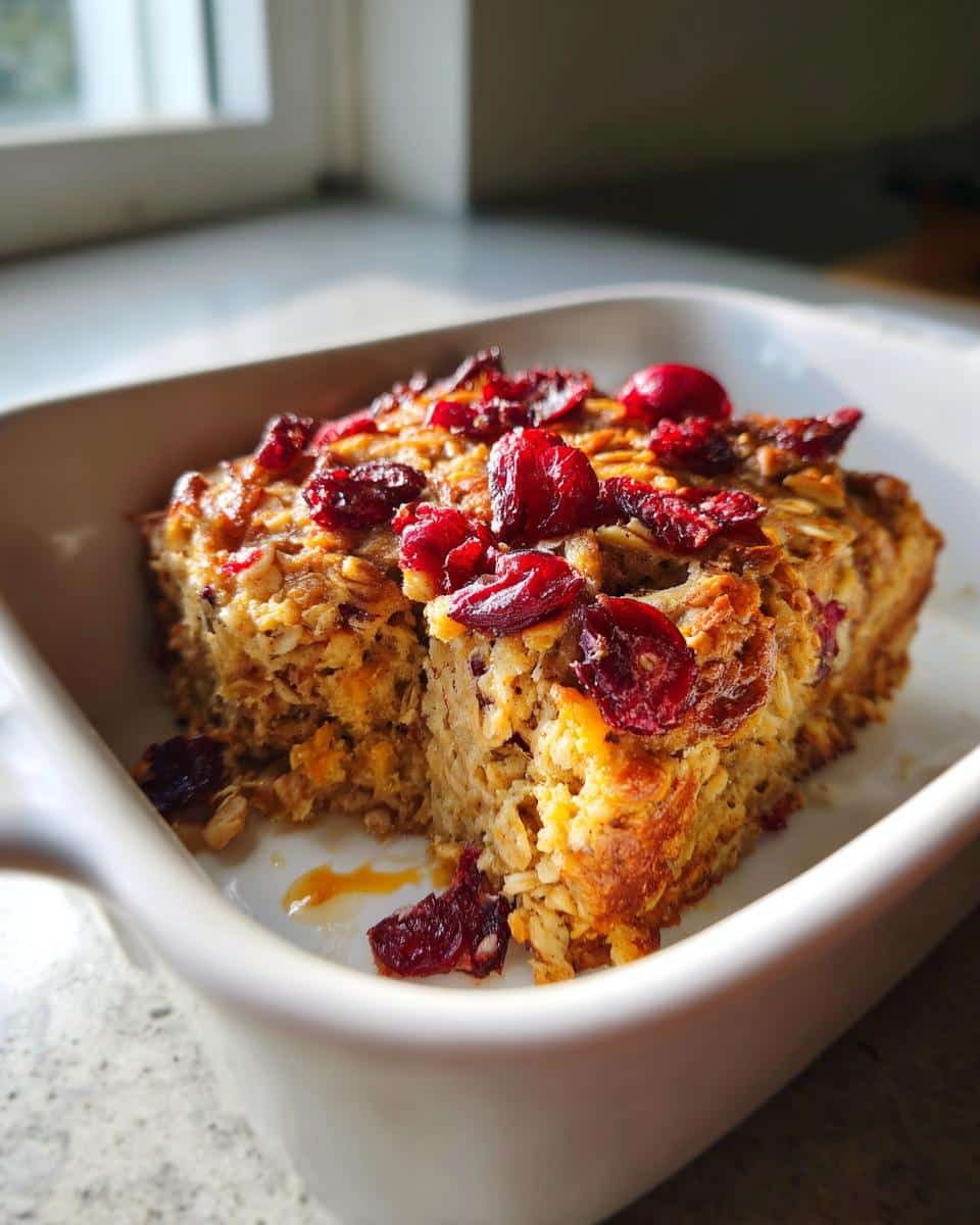 Cranberry Orange Baked Oatmeal - detail 3