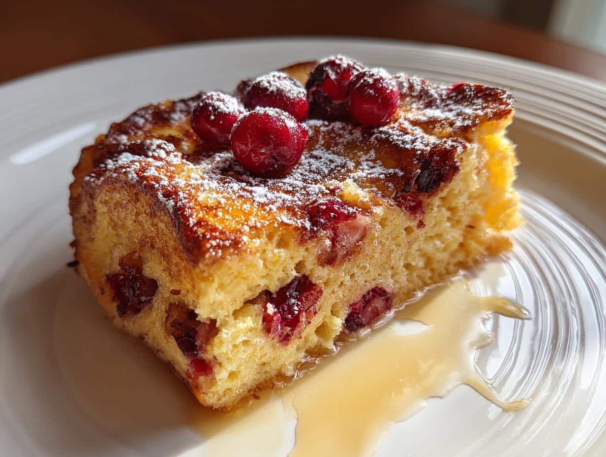 6-Ingredient Cranberry Orange French Toast Bake – Irresistible Bliss