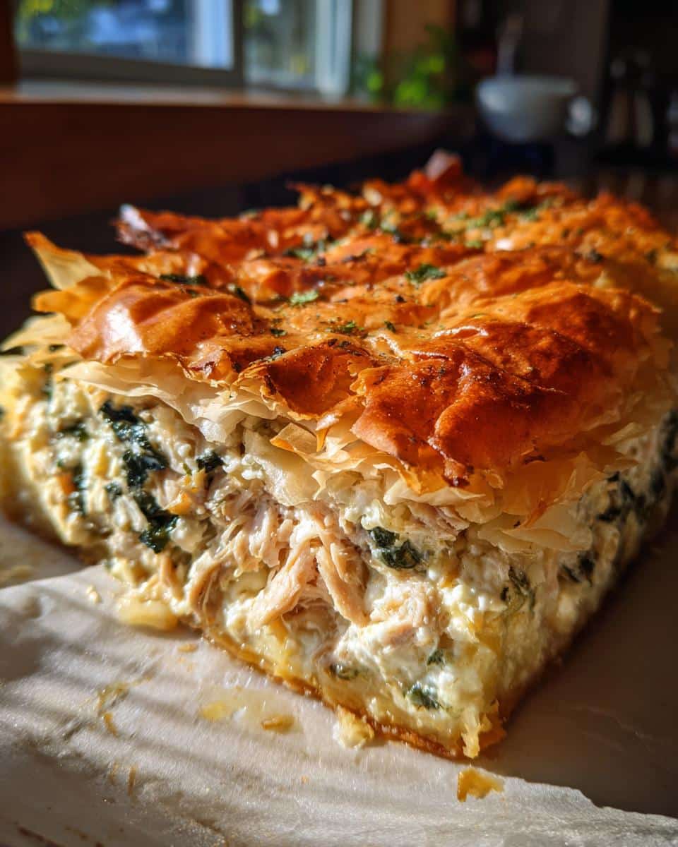 Creamy Chicken Spanakopita Bake - detail 2