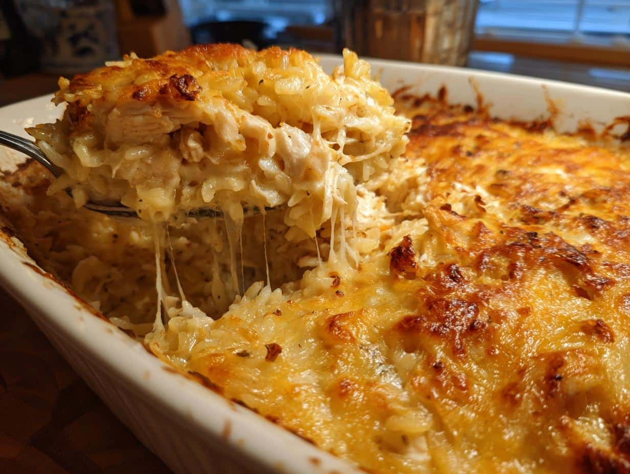10-Minute Creamy Chicken and Rice Casserole Your Family Will Adore