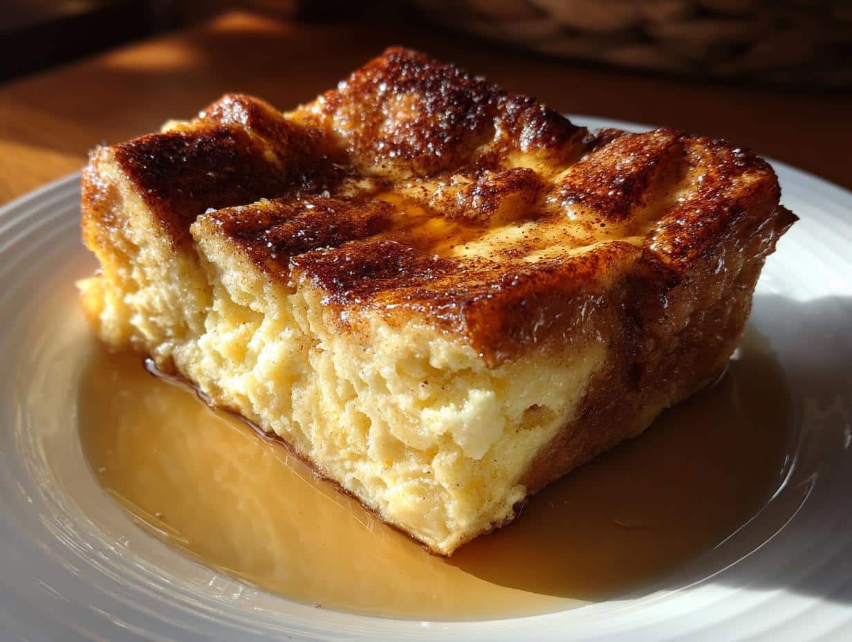 Irresistible 6-Ingredient Eggnog French Toast Bake for Holidays