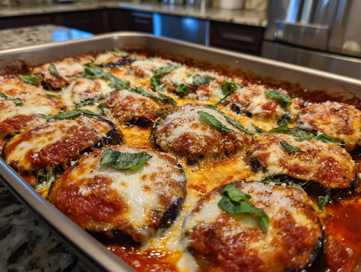 40-Minute Eggplant Parmesan Bake: Cheesy Comfort Perfection