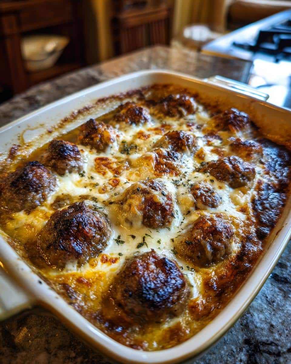 French Onion Meatball Bake - detail 1