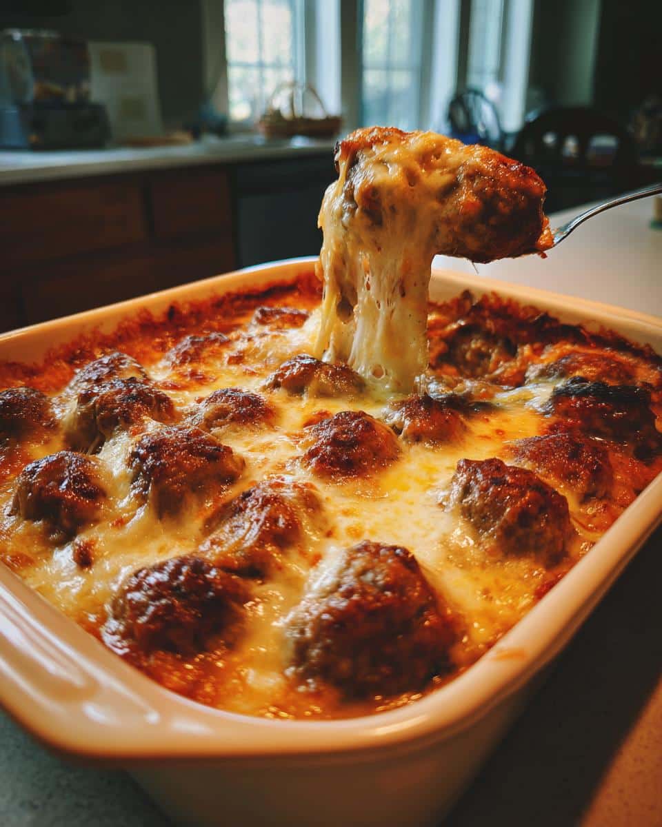French Onion Meatball Bake - detail 2