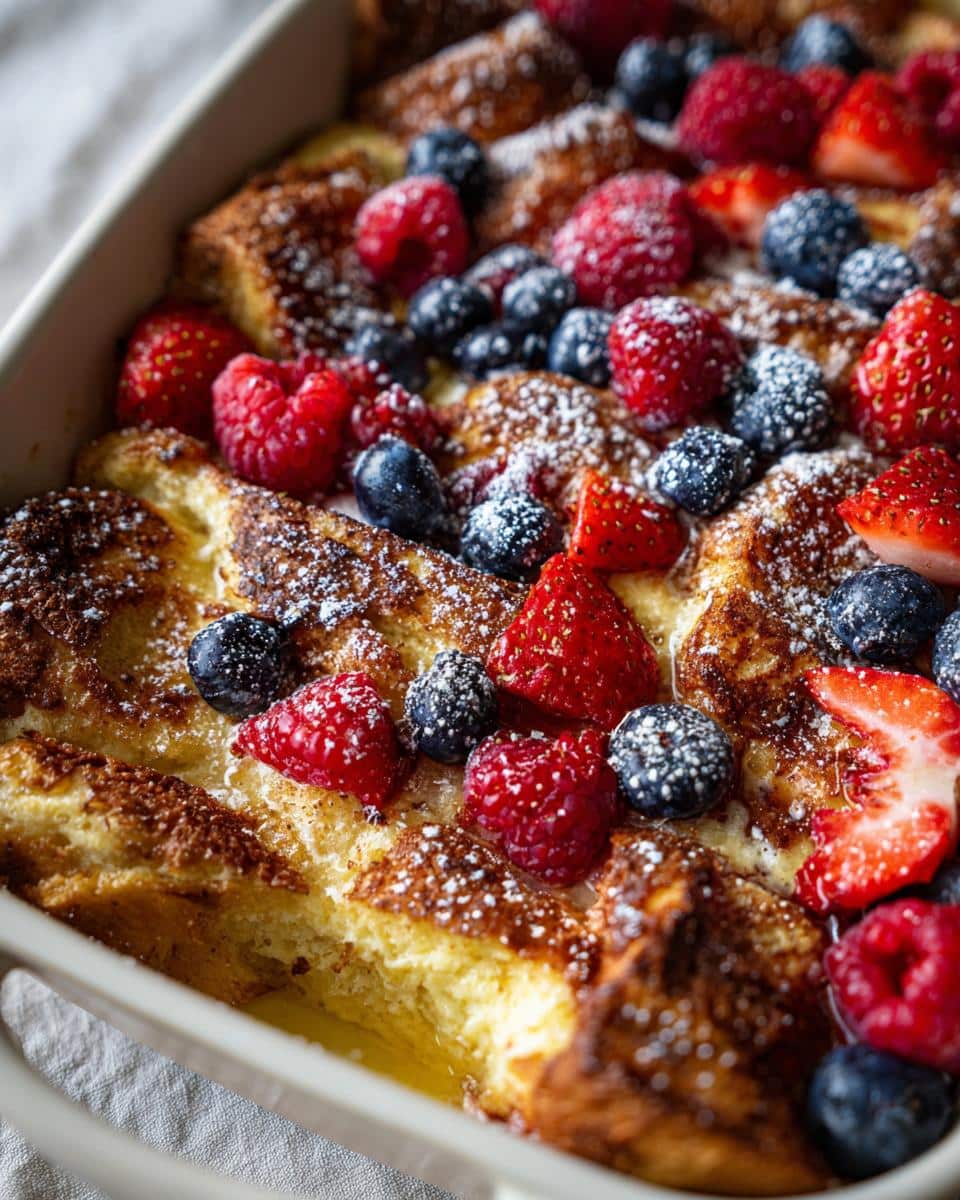 French Toast Bake with Berries - detail 1