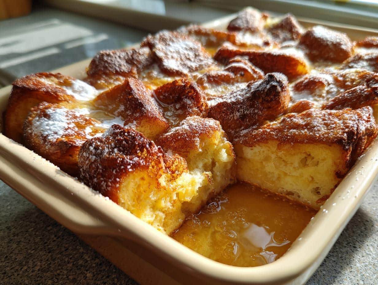 Magical 1-Pan Gingerbread French Toast Bake for Cozy Mornings