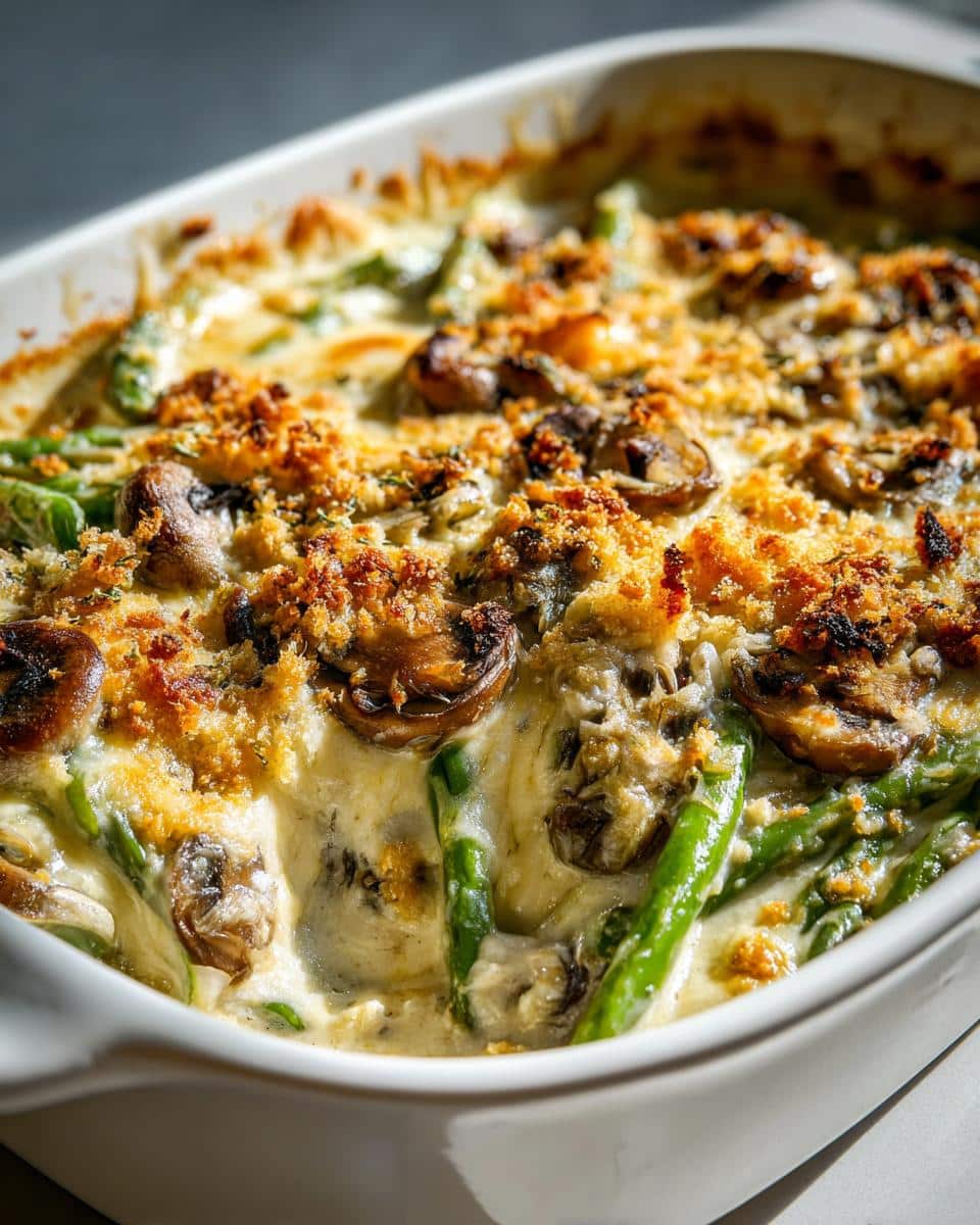Green Bean Mushroom Gratin - detail 1