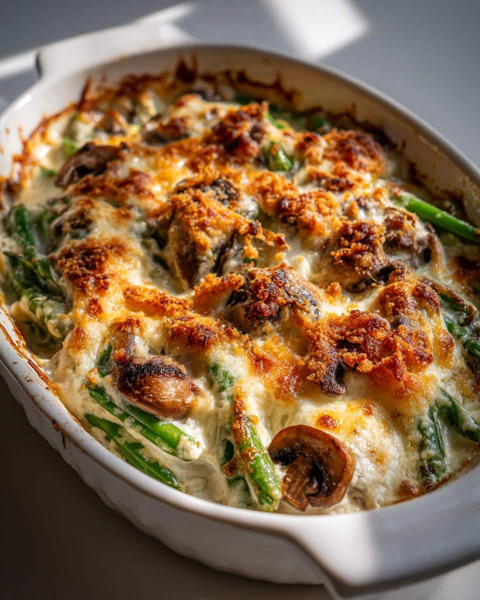 Green Bean Mushroom Gratin - detail 2