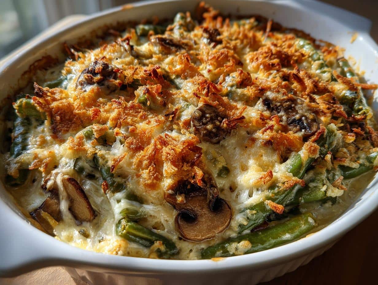 Irresistible Green Bean Mushroom Gratin Recipe for Cozy Nights