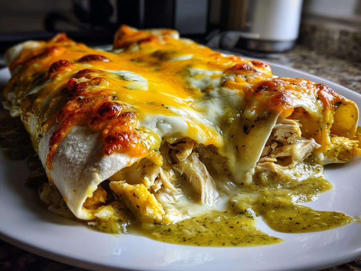 Irresistible Green Chile Chicken Enchilada Bake in 40 Minutes