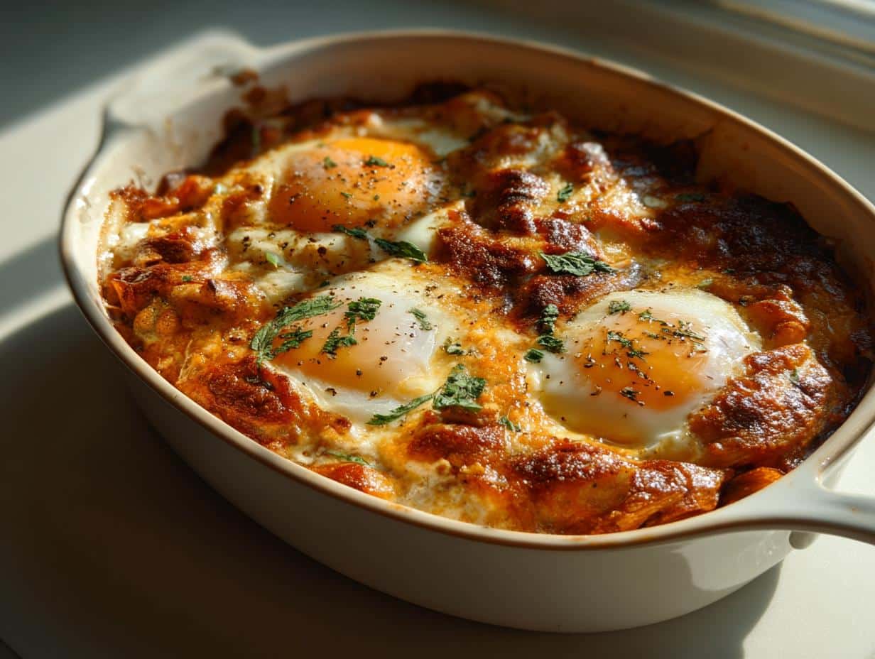 Irresistible 6-Egg Huevos Rancheros Casserole for Lazy Brunch Bliss