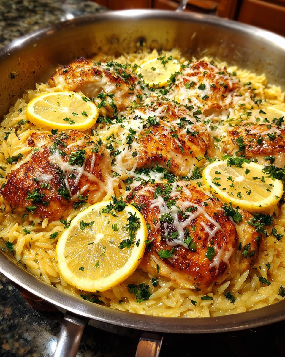 Lemon Chicken Orzo Bake - detail 1